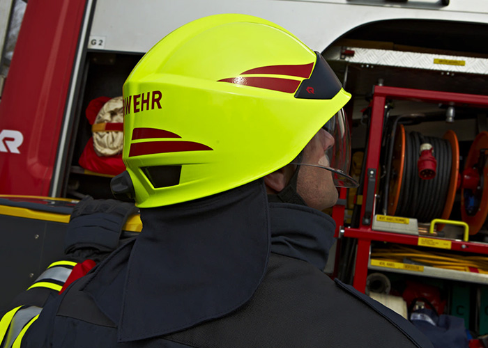 Rosenbauer Feuerwehrhelm HEROS-smart - Nackenschutz