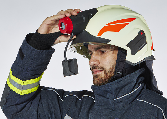 Rosenbauer Feuerwehrhelm HEROS Titan - Helm-Wärmebildkamera